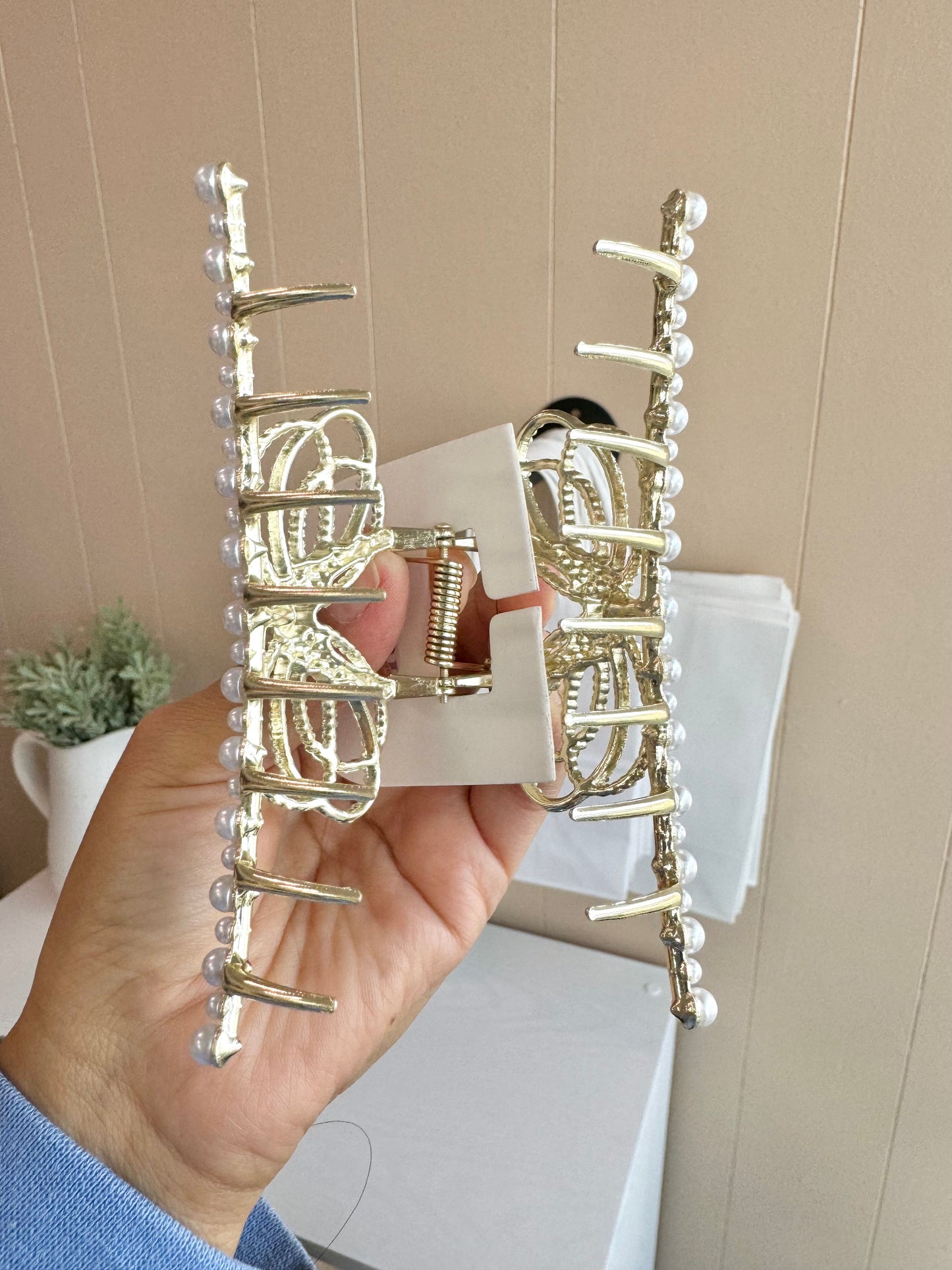 Gold Metal Claw Clip