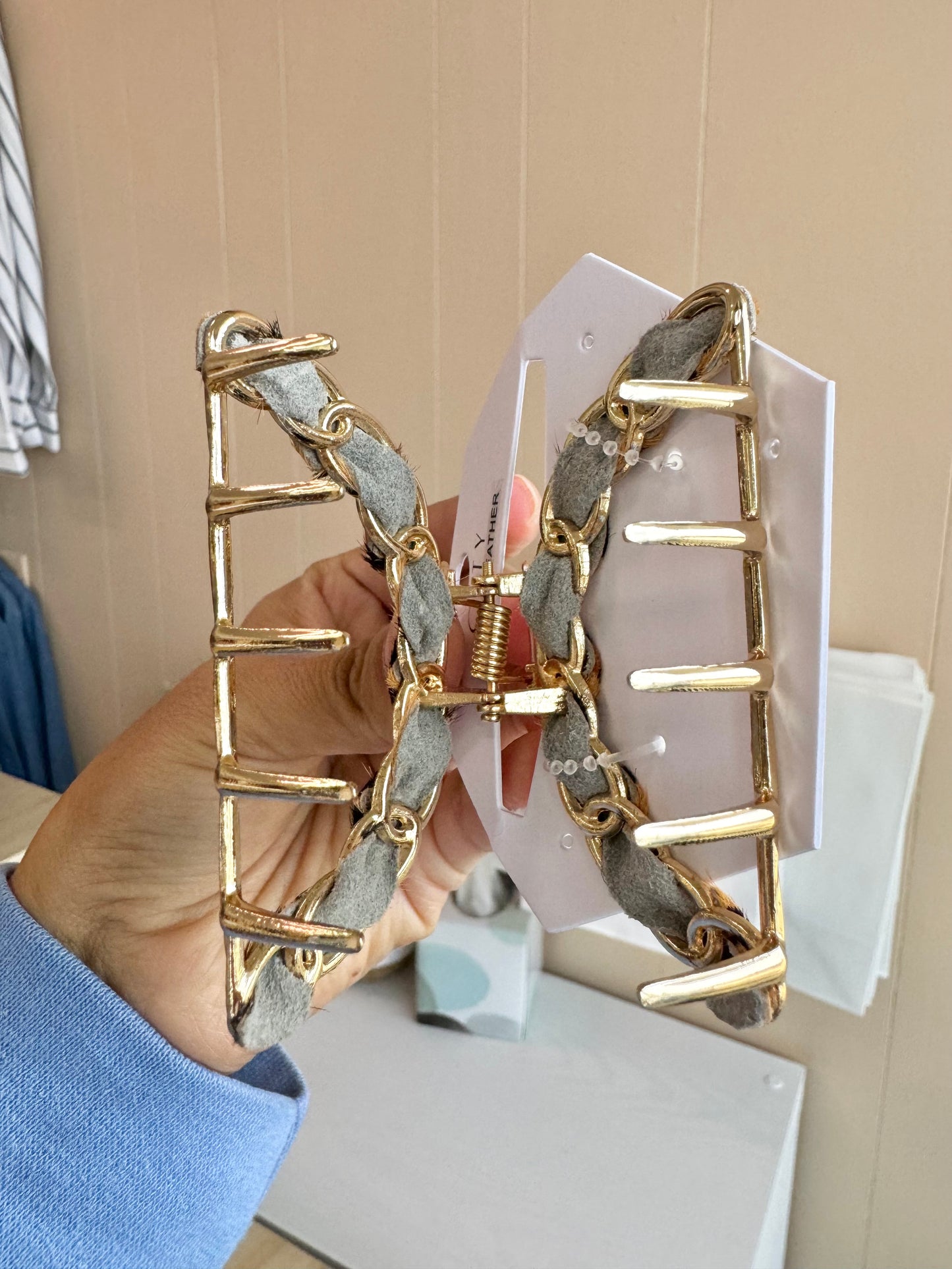 Gold Metal Claw Clip