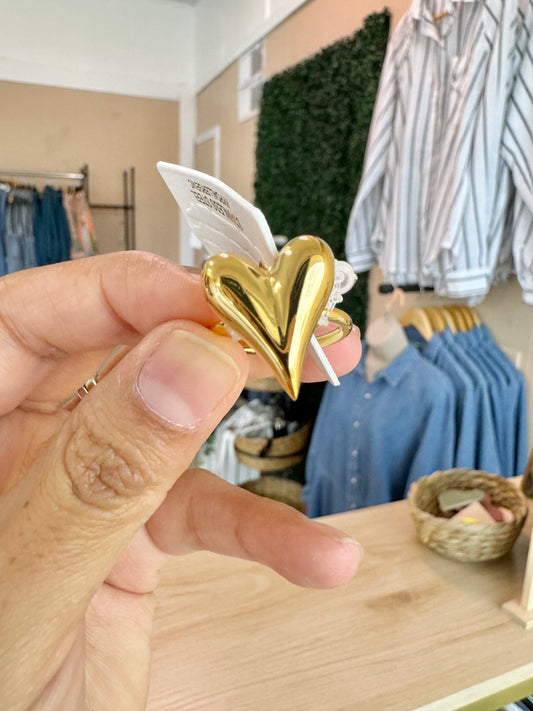 Gold Heart Ring
