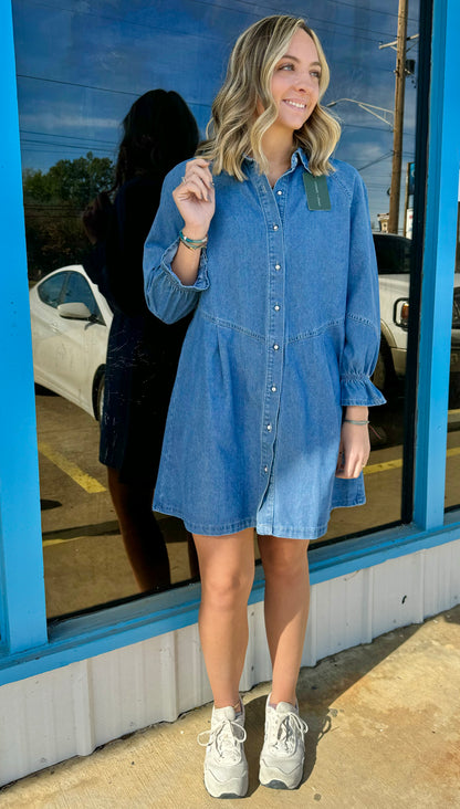 Denim Shirt Dress