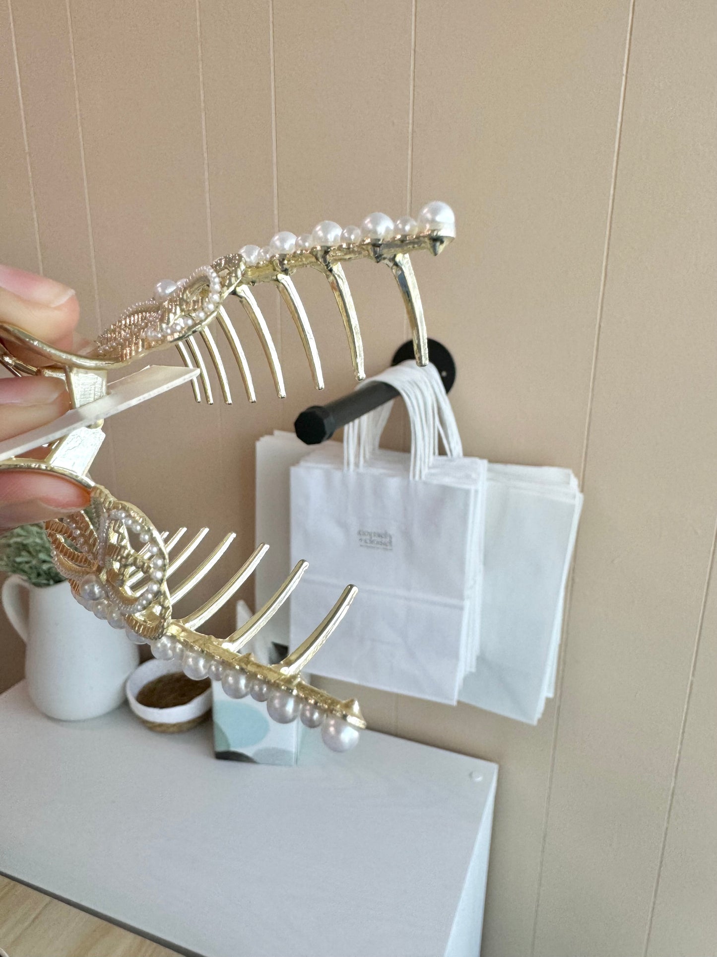 Gold Metal Claw Clip
